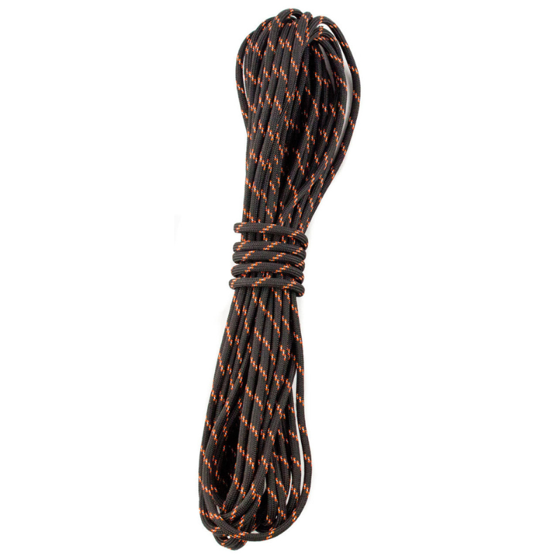 YakAttack - USA Made 550 Paracord - 35 ft - Black/Orange | Paddle Outlet