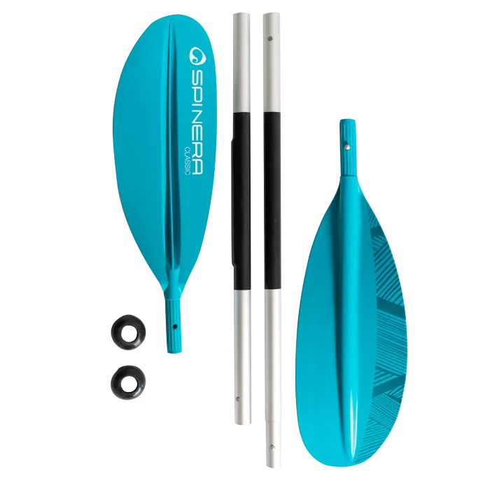 Classic Aluminium Kayak Paddle - 4pc 230cm Spinera