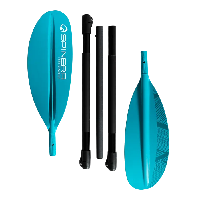 Performance Fibreglass Kayak Paddle - 5pc adj 240cm Spinera