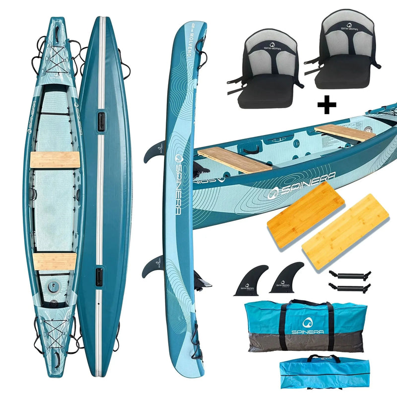 Molveno 430 - Bench Package Set - 2 Person Inflatable Kayak Spinera