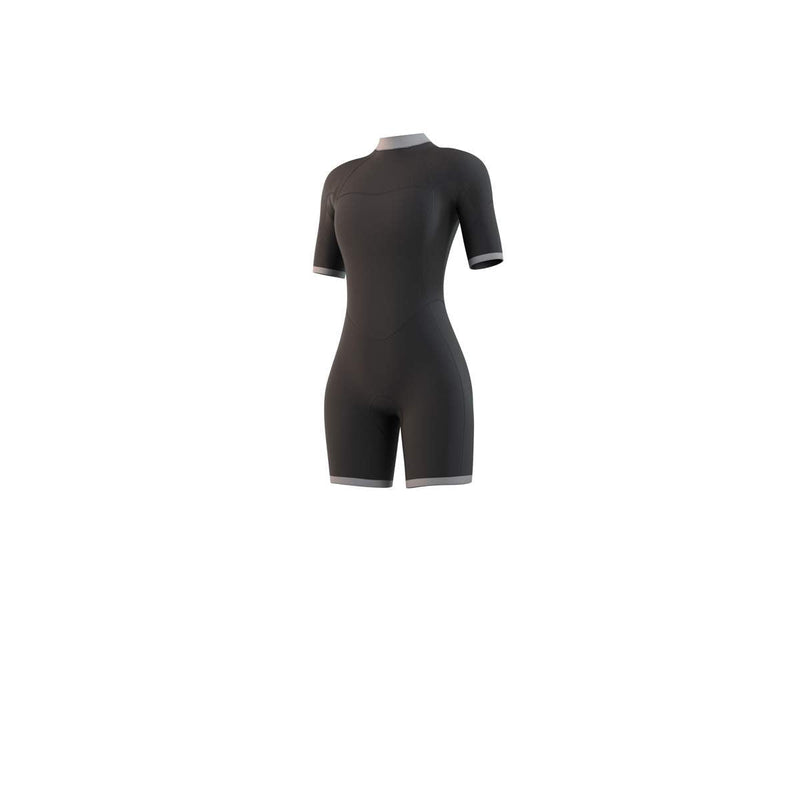 Mystic - Womens Brand 3/2mm Shorty Back Zip - Night Blue - 2024 Mystic