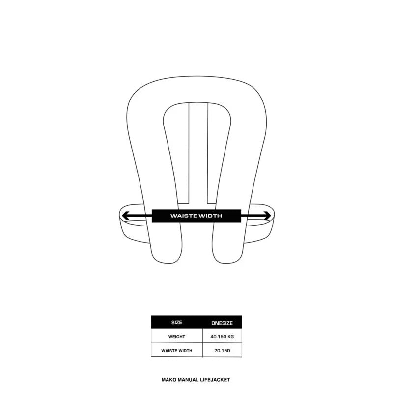 Mako Manual Lifejacket - UV-Yellow BalticBaltic - Mako Manual Lifejacket - UV-Yellow - Paddle Outlet Life Jackets 3
