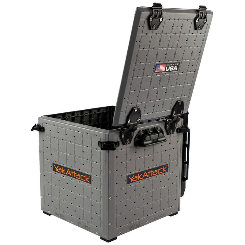 BlackPak Pro Kayak Fishing Crate - 13x13 - Battleship Grey YakAttack