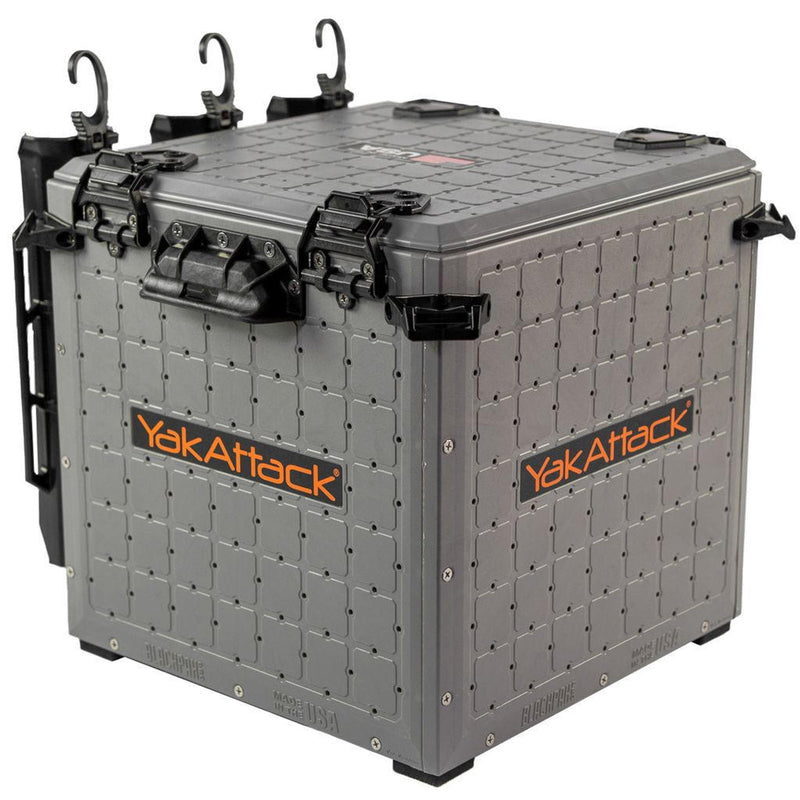 BlackPak Pro Kayak Fishing Crate - 13x13 - Battleship Grey YakAttack