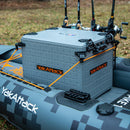 BlackPak Pro Kayak Fishing Crate - 13x16 - Battleship Grey YakAttack