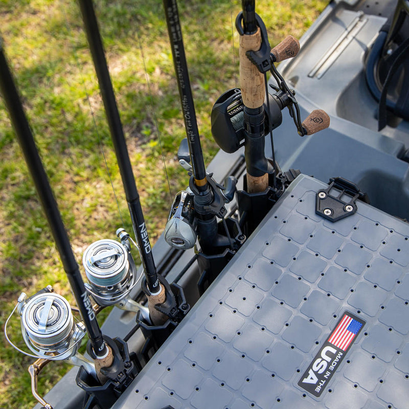 BlackPak Pro Kayak Fishing Crate - 13x16 - Battleship Grey YakAttack
