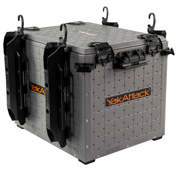 BlackPak Pro Kayak Fishing Crate - 13x16 - Battleship Grey YakAttack