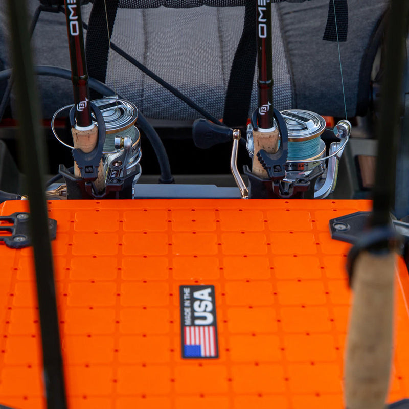 BlackPak Pro Kayak Fishing Crate - 13x16 - YakAttack Orange YakAttack