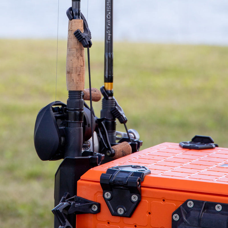 BlackPak Pro Kayak Fishing Crate - 13x16 - YakAttack Orange YakAttack