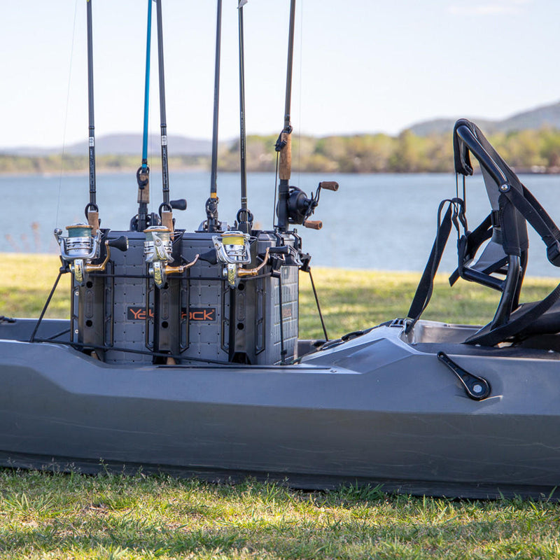 BlackPak Pro Kayak Fishing Crate - 16x16 - Battleship Grey YakAttack