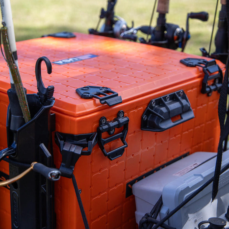 BlackPak Pro Kayak Fishing Crate - 16x16 - YakAttack Orange YakAttack