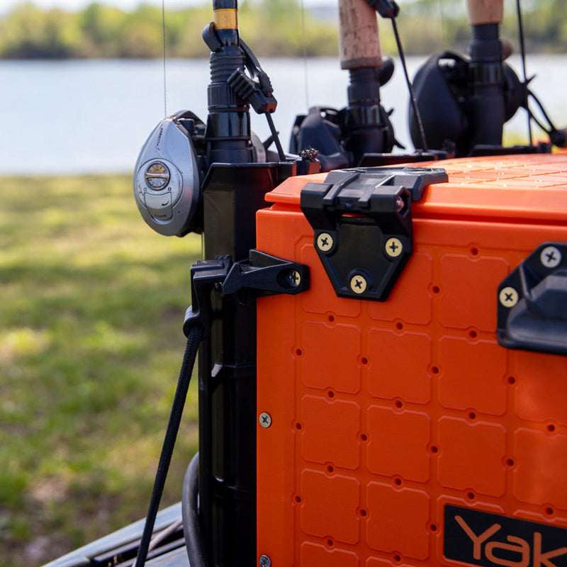 BlackPak Pro Kayak Fishing Crate - 16x16 - YakAttack Orange YakAttack