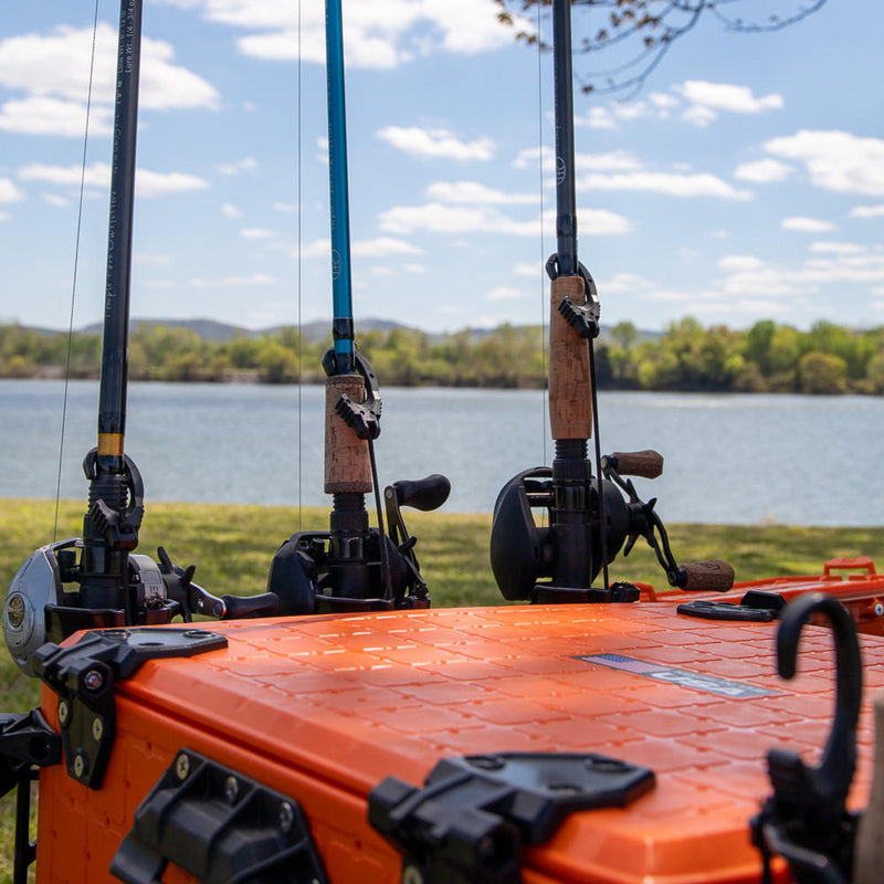 BlackPak Pro Kayak Fishing Crate - 16x16 - YakAttack Orange YakAttack