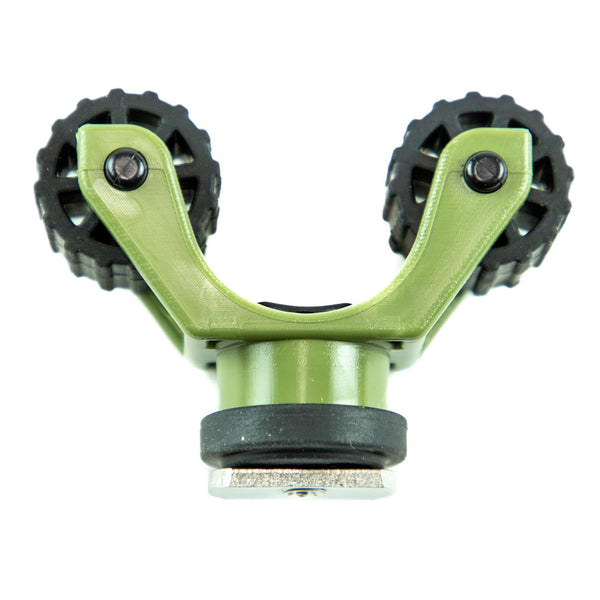 YakAttack - RotoGrip Paddle Holder - Track Mount - Olive Green | Paddle Outlet