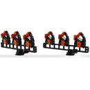 YakAttack - SideStage Rod Rack includes 6 Flipgrips, 2 ClickTrac Rails, Simple Track Mount