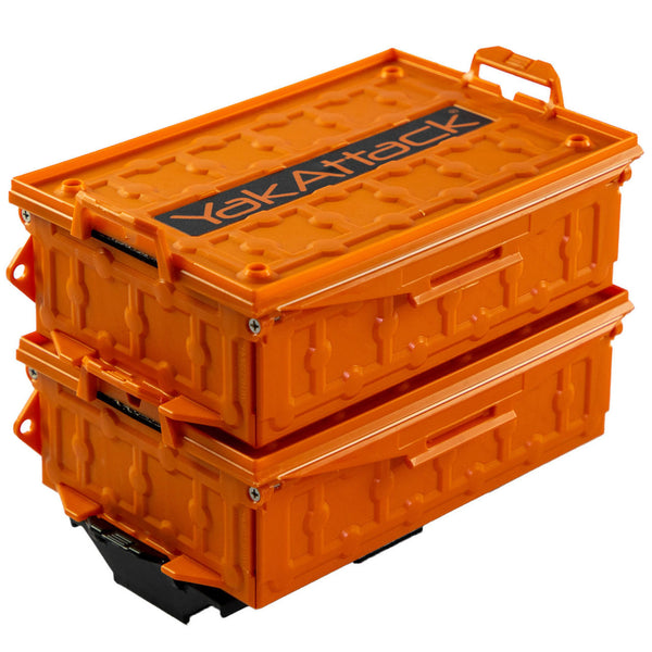 TracPak Combo Kit Two Boxes and Quick Release Base - YakAttack Orange YakAttack