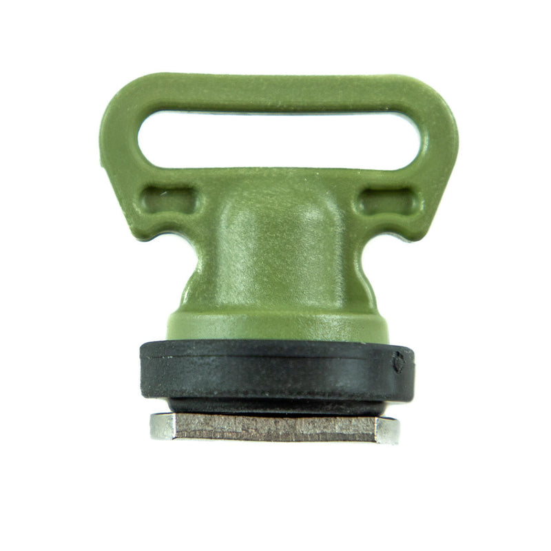 YakAttack - Vertical Tie Down - Track Mount - 2 pack - Olive Green | Paddle Outlet