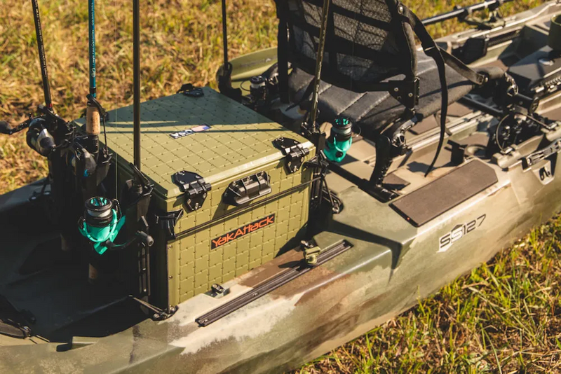 YakAttack - 16 in x16 in BlackPak Pro - Olive Green | Paddle Outlet 3