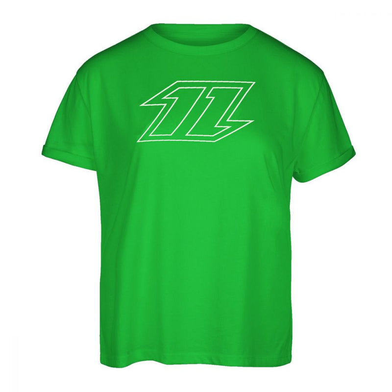 2020 - North KB - Womens Logo Tee - White & North Green